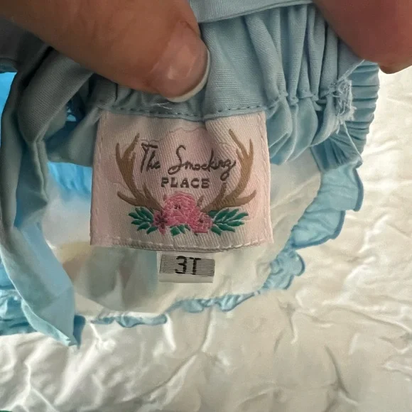 Charming Blue embroidered princess Dress - Picture 3 of 4